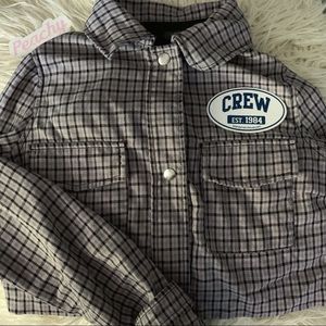 Plaid Cropped Jacket